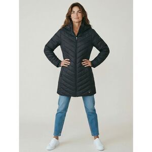 Spyder Women's Hooded Quilted Puffer Coat - Charcoal